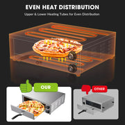 WeChef 16 in. Electric Pizza Oven Stainless Steel up to 650℉